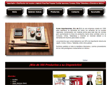 Tablet Screenshot of kume.com.mx